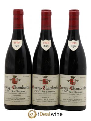 Gevrey-Chambertin 1er Cru Les Champeaux Denis Mortet (Domaine) 1999 - Lot de 3 Bottles