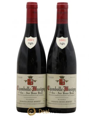 Chambolle-Musigny 1er Cru Aux Beaux Bruns Denis Mortet (Domaine) 2001 - Lot de 2 Bottles