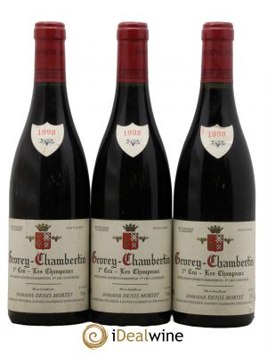 Gevrey-Chambertin 1er Cru Les Champeaux Denis Mortet (Domaine)  1998 - Lot of 3 Bottles