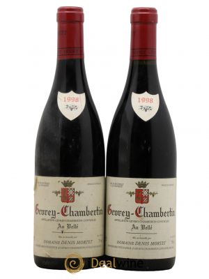 Gevrey-Chambertin Au Vellé Denis Mortet (Domaine)  1998 - Lot of 2 Bottles