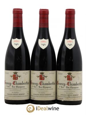 Gevrey-Chambertin 1er Cru Les Champeaux Denis Mortet (Domaine)  2001 - Lot of 3 Bottles