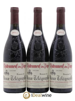 Châteauneuf-du-Pape Vieux Télégraphe (Domaine du) Vignobles Brunier  2012 - Lot of 3 Bottles