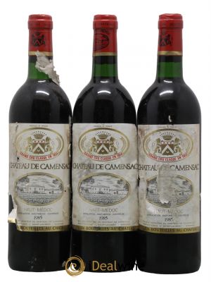 Château Camensac 5ème Grand Cru Classé  1985 - Lotto di 3 Bottiglie