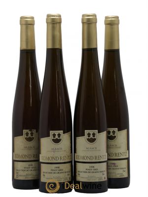 Alsace Pinot Gris Sélection Grains Nobles Domaine Rentz 50CL 1998 - Lot de 4 Bottles
