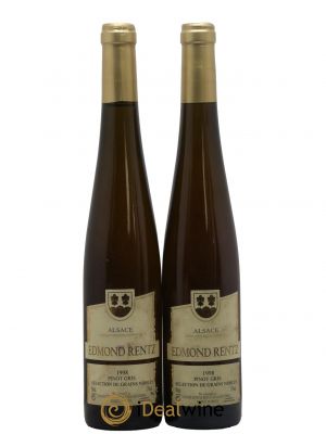 Alsace Pinot Gris Sélection Grains Nobles Domaine Rentz 50CL 1998 - Lot de 2 Bouteilles