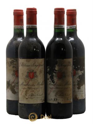 Château Poujeaux  1989 - Lotto di 4 Bottiglie