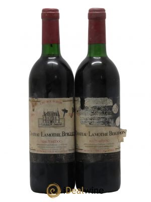 Château Lamothe Bergeron Cru Bourgeois 1989 - Lot de 2 Flaschen