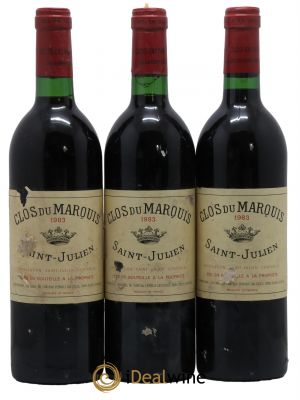 Clos du Marquis 1983 - Lot de 3 Bottiglie