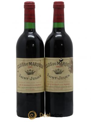 Clos du Marquis  1983 - Lot of 2 Bottles