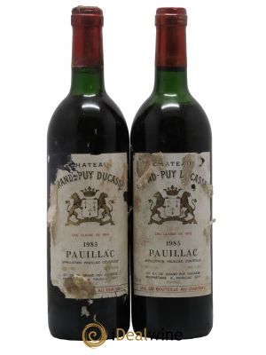 Château Grand Puy Ducasse 5ème Grand Cru Classé 1985 - Lot de 2 Bottles