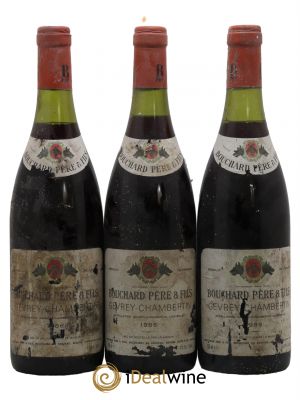 Gevrey-Chambertin Bouchard Père & Fils  1986 - Lot of 3 Bottles