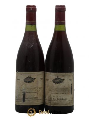 Mercurey Domaine Jean Raquillet 1989 - Lot de 2 Bottiglie