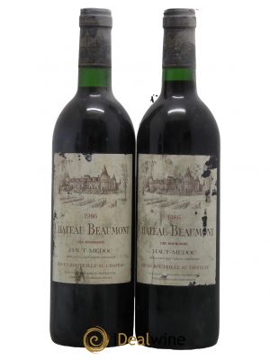 Château Beaumont Cru Bourgeois  1986 - Lot of 2 Bottles