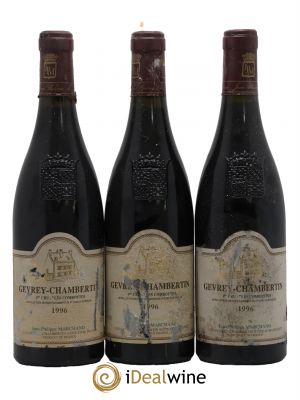 Gevrey-Chambertin 1er Cru Les Combottes Domaine Marchand 1996 - Lot of 3 Bottles