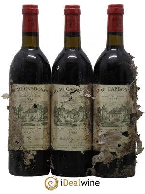 Château Carbonnieux Cru Classé de Graves 1982 - Lot de 3 Bottles
