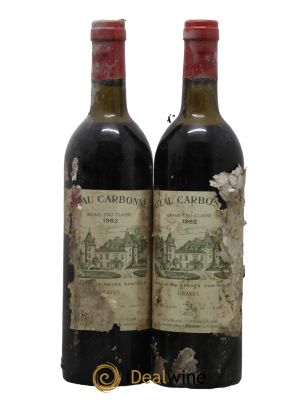 Château Carbonnieux Cru Classé de Graves 1982 - Lot de 2 Bottles