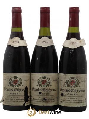 Grands-Echezeaux Grand Cru Domaine Desaunay Bissey 1993 - Lot of 3 Bottles