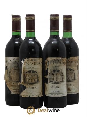 Château Haut Canteloup Cru Bourgeois 1976 - Lot de 4 Bottles