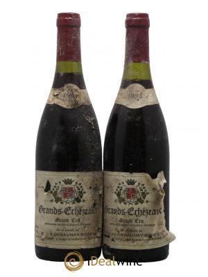Grands-Echezeaux Grand Cru Domaine Desaunay Bissey 1993 - Lot of 2 Bottles