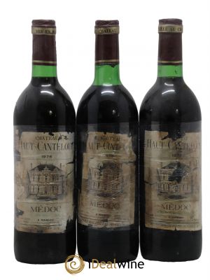 Château Haut Canteloup Cru Bourgeois  1976 - Lotto di 3 Bottiglie