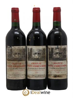 Saint Georges-Saint-Emilion Château Saint-André Corbin 1995 - Lot of 3 Bottles