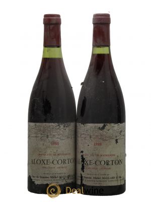 Aloxe-Corton Michel Mallard 1980 - Lot of 2 Bottles