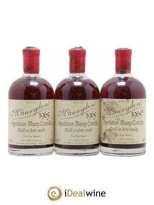 Maury Vin Doux Naturel Maurydoré Vieilli en Demi-muids Domaine de la Coume du Roy 50cl 1965 - Lot de 3 Bottiglie