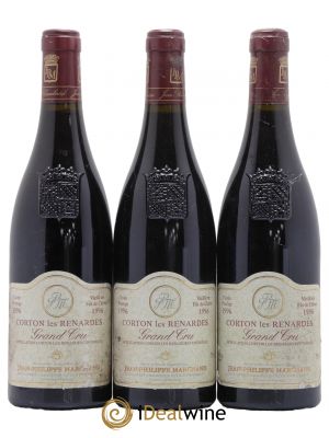 Corton Grand Cru Les Renardes Domaine Jean-Philippe Marchand 1996 - Lot de 3 Bottiglie