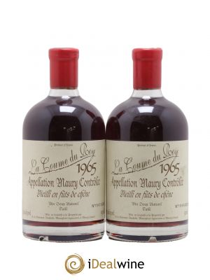 Maury Vin Doux Naturel Vieilli en Fûts de Chêne Domaine de la Coume du Roy 50cl 1965 - Lot de 2 Flaschen