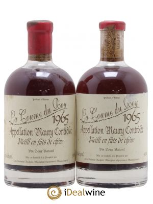 Maury Vin Doux Naturel Vieilli en Fûts de Chêne Domaine de la Coume du Roy 50cl 1965 - Lot de 2 Bottiglie