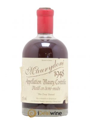 Maury Vin Doux Naturel Maurydoré Vieilli en Demi Muids Domaine de la Coume du Roy 50cl 1948 - Lot of 1 Bottle