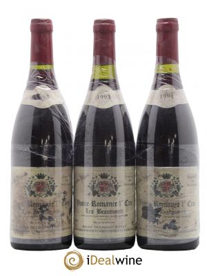 Vosne-Romanée 1er Cru Les Beaux Monts Vieilles Vignes Bruno Desauney-Bissey  1993 - Posten von 3 Flaschen