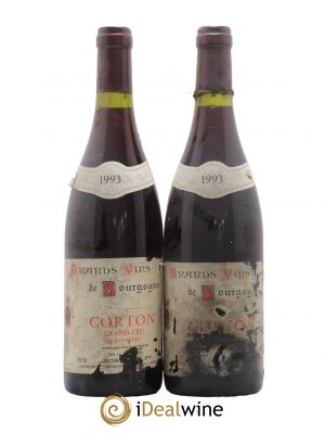 Corton Grand Cru Les Renardes Domaine Gros-Faiveley 1993 - Lot of 2 Bottles