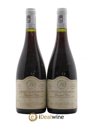 Corton Grand Cru Les Renardes Domaine Jean-Philippe Marchand 1995 - Lot of 2 Bottles