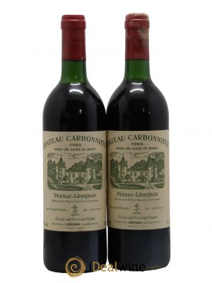 Château Carbonnieux Cru Classé de Graves  1989 - Posten von 2 Flaschen