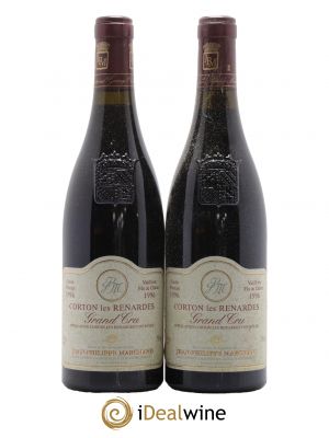 Corton Grand Cru Les Renardes Domaine Jean-Philippe Marchand 1996 - Lot de 2 Bottiglie