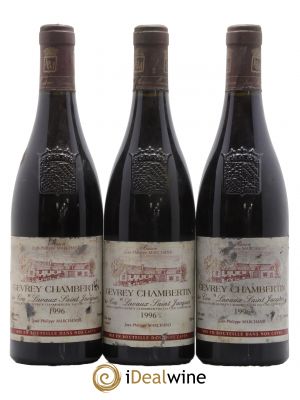 Gevrey-Chambertin 1er Cru Lavaux Saint Jacques Domaine Jean-Philippe Marchand 1996 - Lot of 3 Bottles