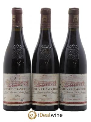 Gevrey-Chambertin 1er Cru Lavaux Saint Jacques Domaine Jean-Philippe Marchand 1996 - Lot of 3 Bottles