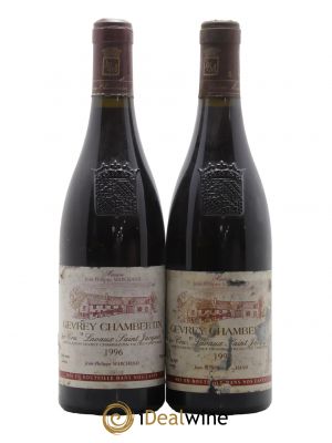 Gevrey-Chambertin 1er Cru Lavaux Saint Jacques Domaine Jean-Philippe Marchand 1996 - Lot of 2 Bottles