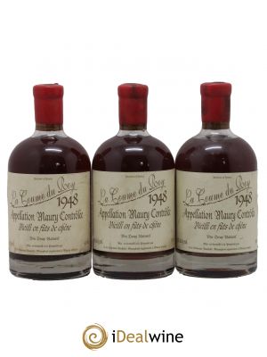 Maury Vin Doux Naturel Vieilli en Fûts de Chêne Domaine de la Coume du Roy 50cl 1948 - Lotto di 3 Bottiglie