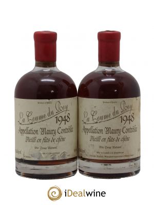 Maury Vin Doux Naturel Vieilli en Fûts de Chêne Domaine de la Coume du Roy 50cl 1948 - Lotto di 2 Bottiglie