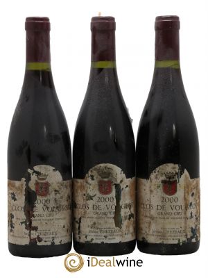 Clos de Vougeot Grand Cru Jérôme Chezeaux 2000 - Lot de 3 Bottles