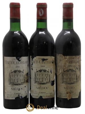 Château Haut Canteloup Cru Bourgeois  1969 - Lotto di 3 Bottiglie