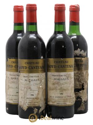 Château Boyd Cantenac 3ème Grand Cru Classé  1986 - Lot of 4 Bottles