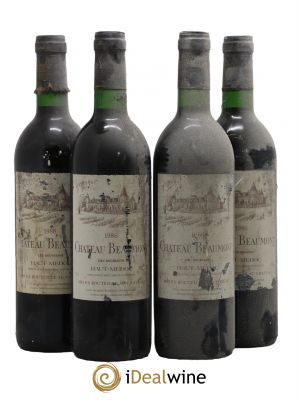 Château Beaumont Cru Bourgeois  1986 - Lot of 4 Bottles