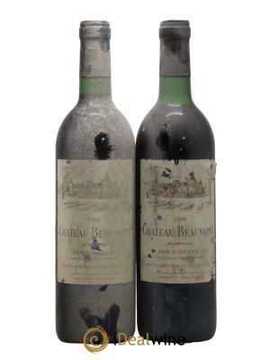 Château Beaumont Cru Bourgeois  1986 - Lot of 2 Bottles