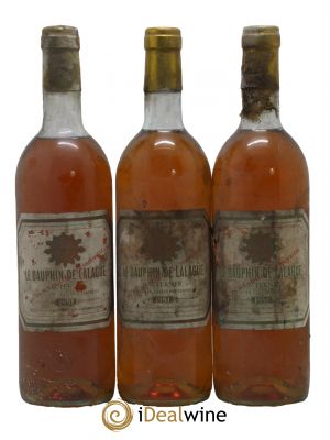 Sauternes Le Dauphin de Lalague 1981 - Lot de 3 Bottiglie