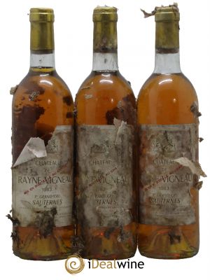 Château de Rayne Vigneau 1er Grand Cru Classé  1983 - Lot of 3 Bottles