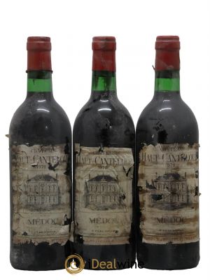 Château Haut Canteloup Cru Bourgeois  1976 - Lot of 3 Bottles