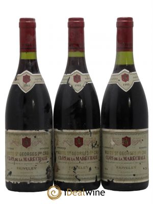 Nuits Saint-Georges 1er Cru Clos de la Maréchale Faiveley  1993 - Lotto di 3 Bottiglie